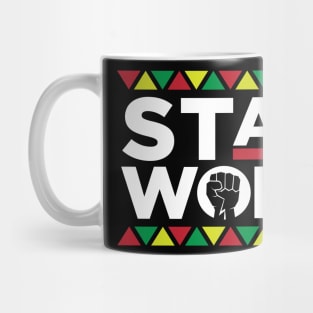 Stay Woke Activist Black History Month Mug